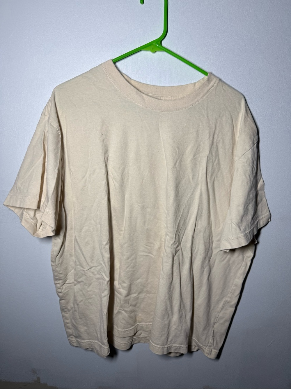 Original Use Men's Short Sleeve Crew Tee in Cream